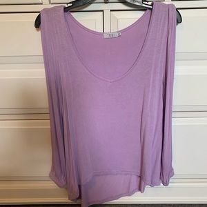 Lavender Long Sleeve Tobi Blouse